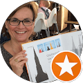 Frau mit Buch und Sternsymbol