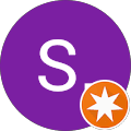Logo mit Buchstaben S in lila