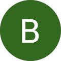 Grünes Logo mit dem Buchstaben B