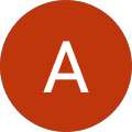 Roter Buchstabe A auf orangefarbenem Hintergrund